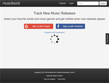 Tablet Screenshot of musicfeedz.com